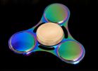 Rainbow Colors Titanium Alloy EDC Hand Fidget Spinner High Speed Focus Toy Gift