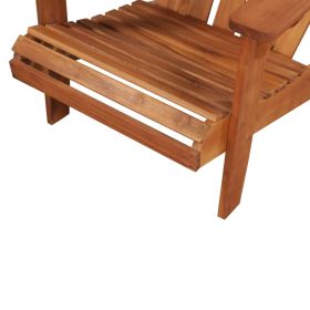 vidaXL Garden Adirondack Chair with Footrest Solid Acacia Wood