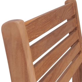 vidaXL Stackable Patio Chairs 2 pcs Solid Teak Wood