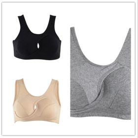 Women's Wireless Thin Gathered Vest Sports Breathable Beauty Back (Option: Set-M)