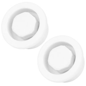 2Pcs PVC Surfboard Paddle Board Vent Hole Automatic Breathing Waterproof Accessorywhite (Color: White)